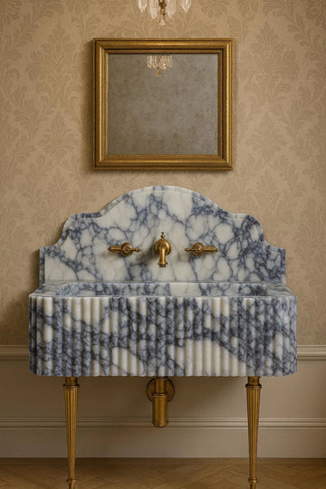 Calacatta Blue Marble Vanity Sink