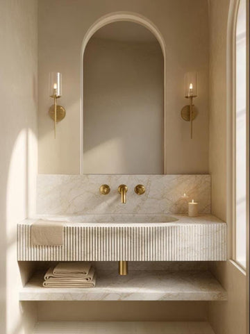Wall-Mounted Marble Sink