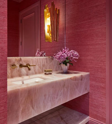 Wall Mounted Marble Console Sink